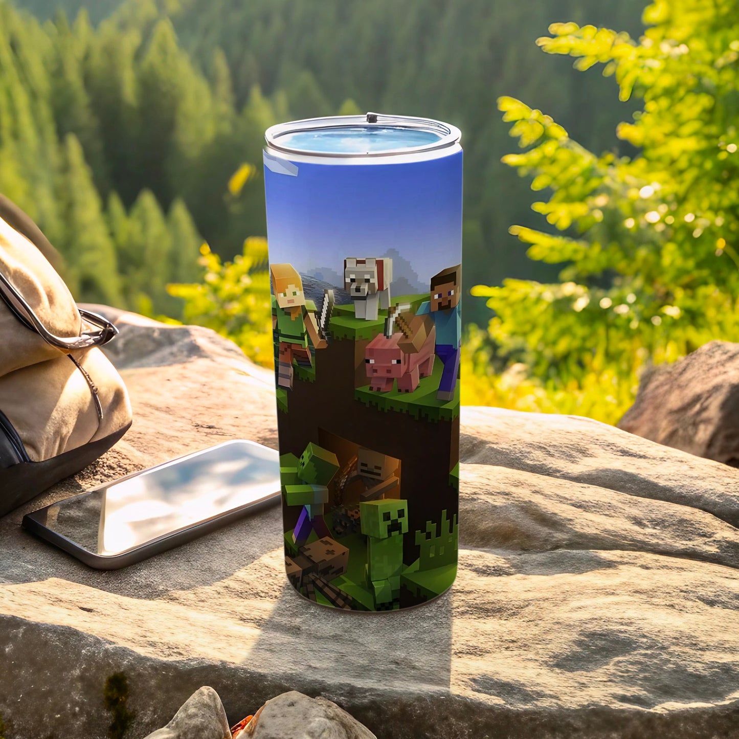 Minecraft Characters Tumbler Cup for Kids and Adults