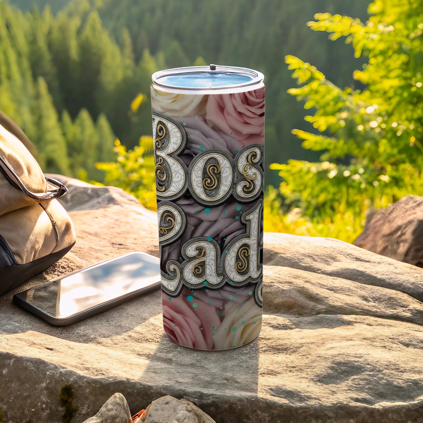 Elegant Boss Lady Tumbler for Outdoor Adventures