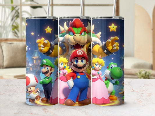 Mario and Friends Gaming Character Tumbler