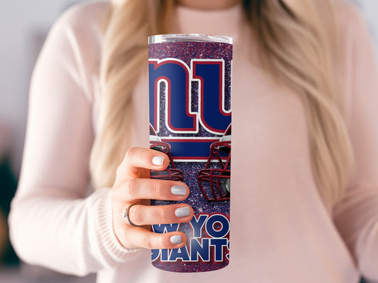 New York Giants with Helmets Design Sports Team Tumblers
