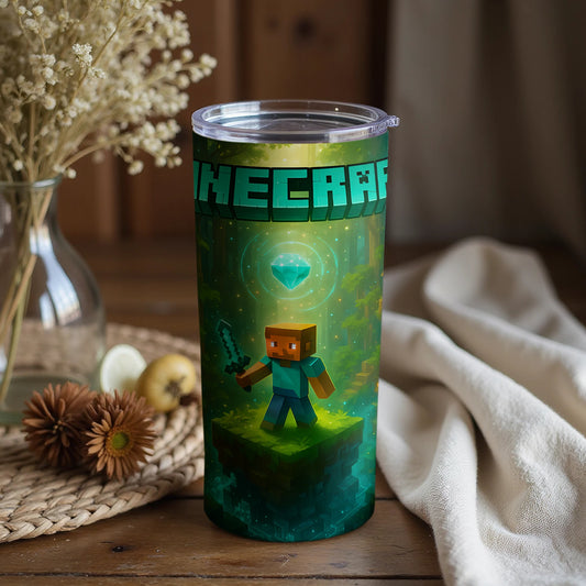 Adventurous Building Blocks Themed Tumbler Cup
