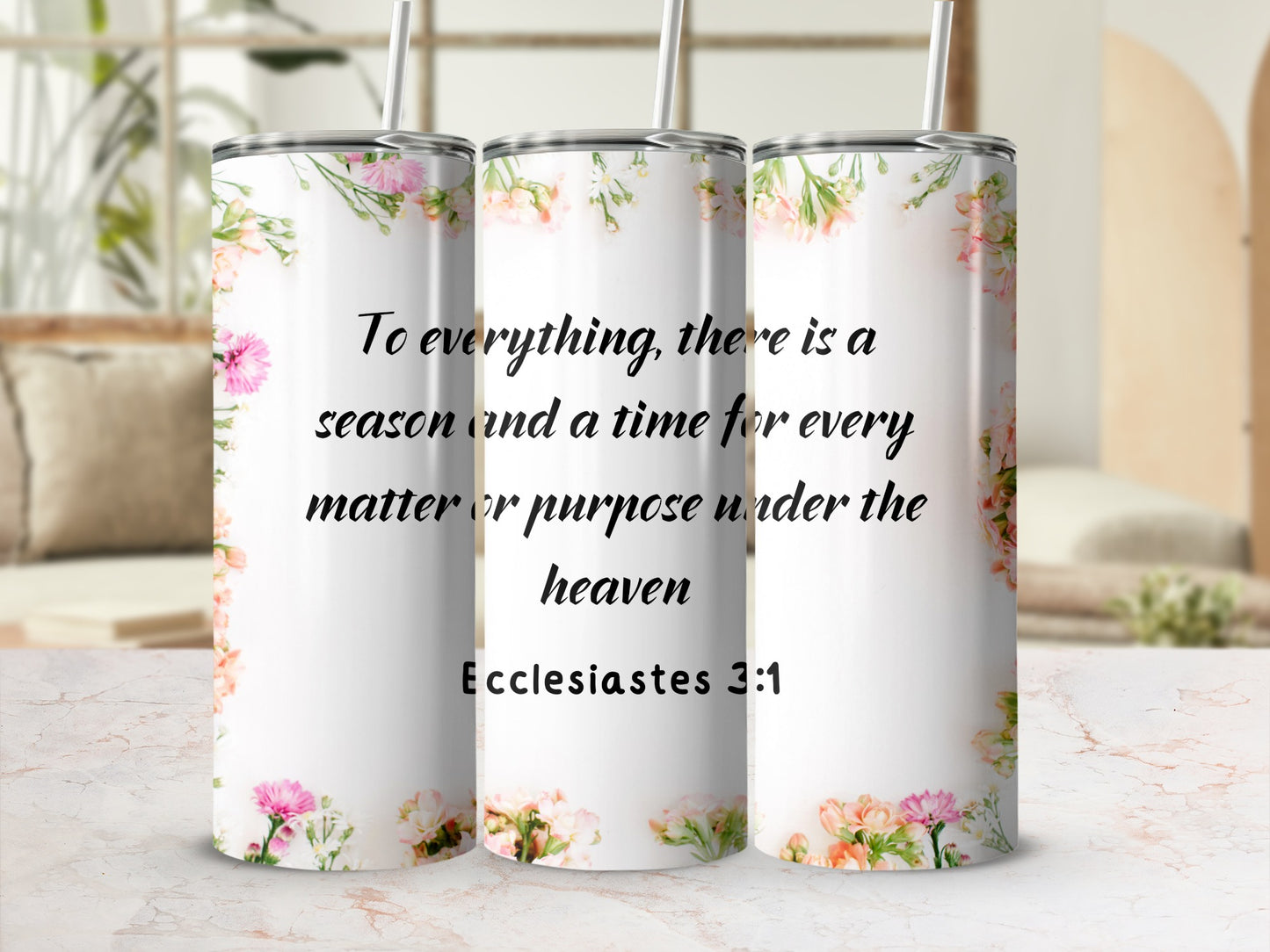 Inspirational Ecclesiastes 31 Quote Tumbler