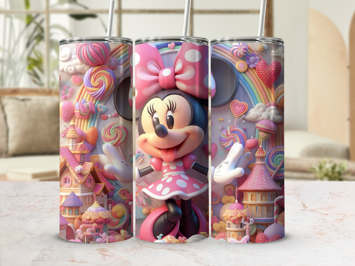 Cute Fantasy Themed Minnie Mouse Tumbler