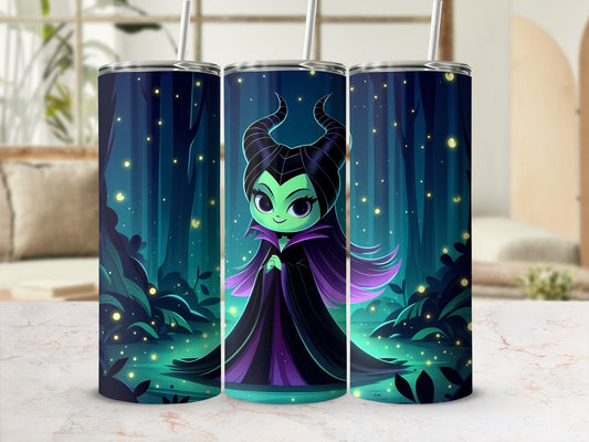Enchanted Forest Character Tumbler Cup with Straw