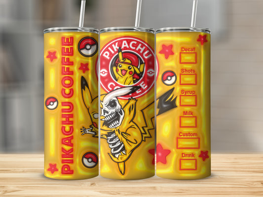 Pikachu Coffee Skeleton Decaf Shots Syrup Milk product type