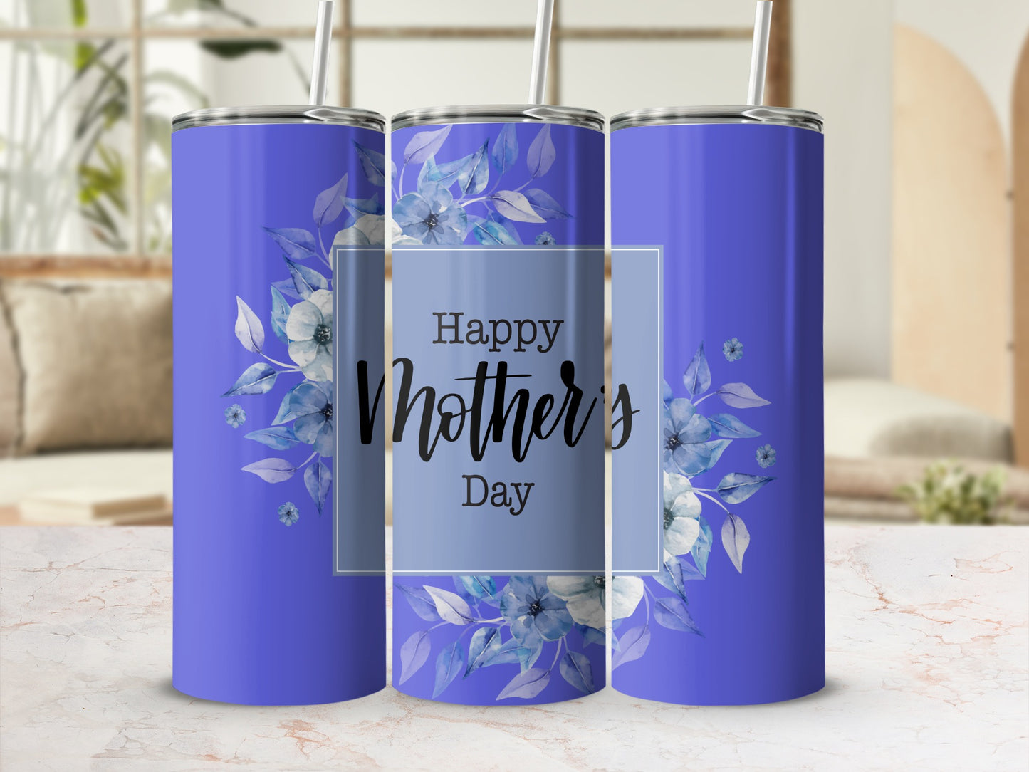 Happy Mother's Day Floral Insulated Tumbler Gift