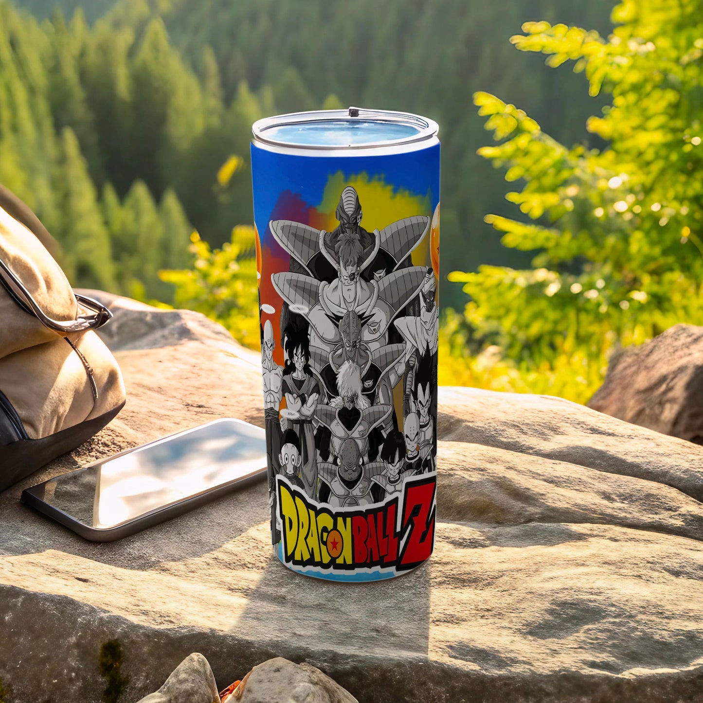 Colorful Dragon Ball Z Travel Mug for Outdoor Adventures