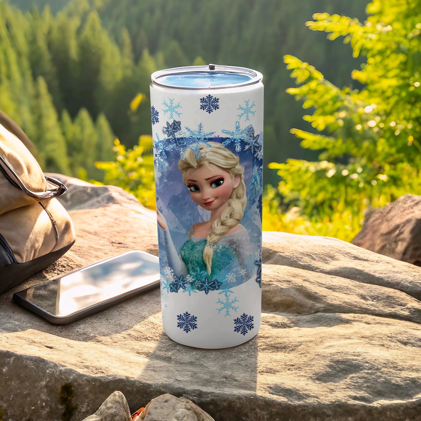 Frozen Elsa Character Design Insulated Travel Tumbler