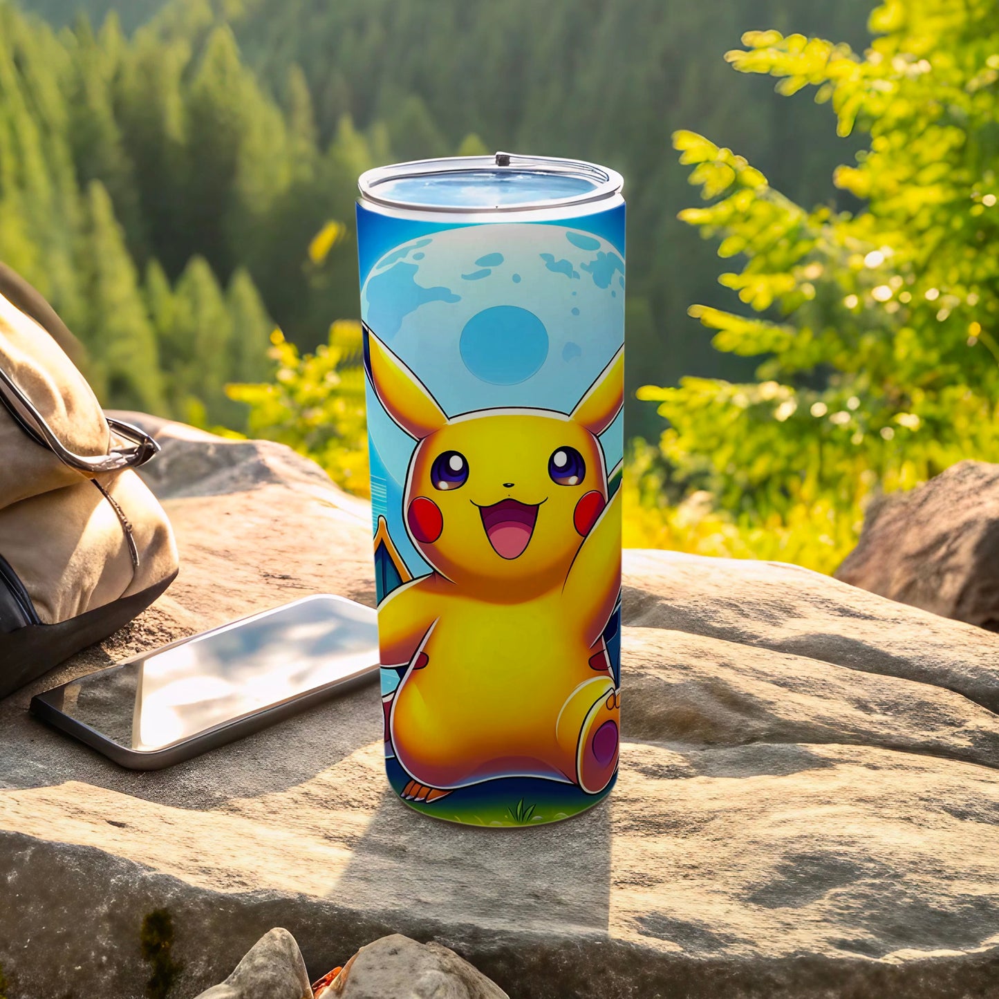 Pikachu Character Design Tall Insulated Tumbler Cup