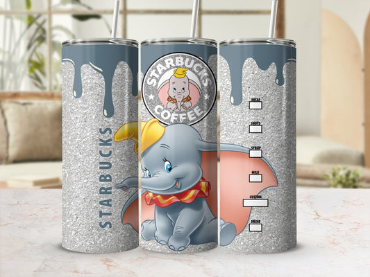 Starbucks Coffee Dumbo Custom Order Drink Tumbler