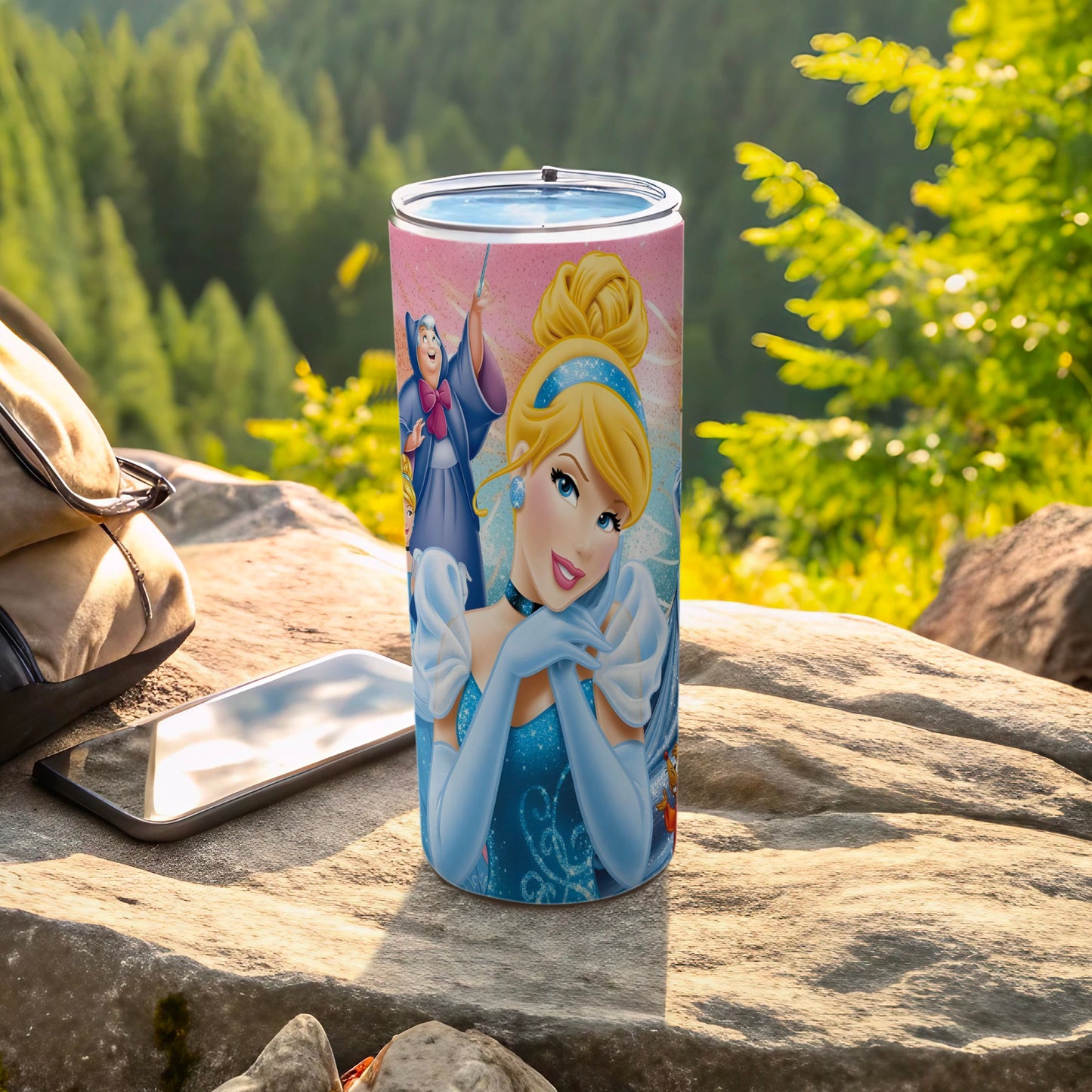 Enchanting Princess Cinderella Tumbler for Kids and Adults