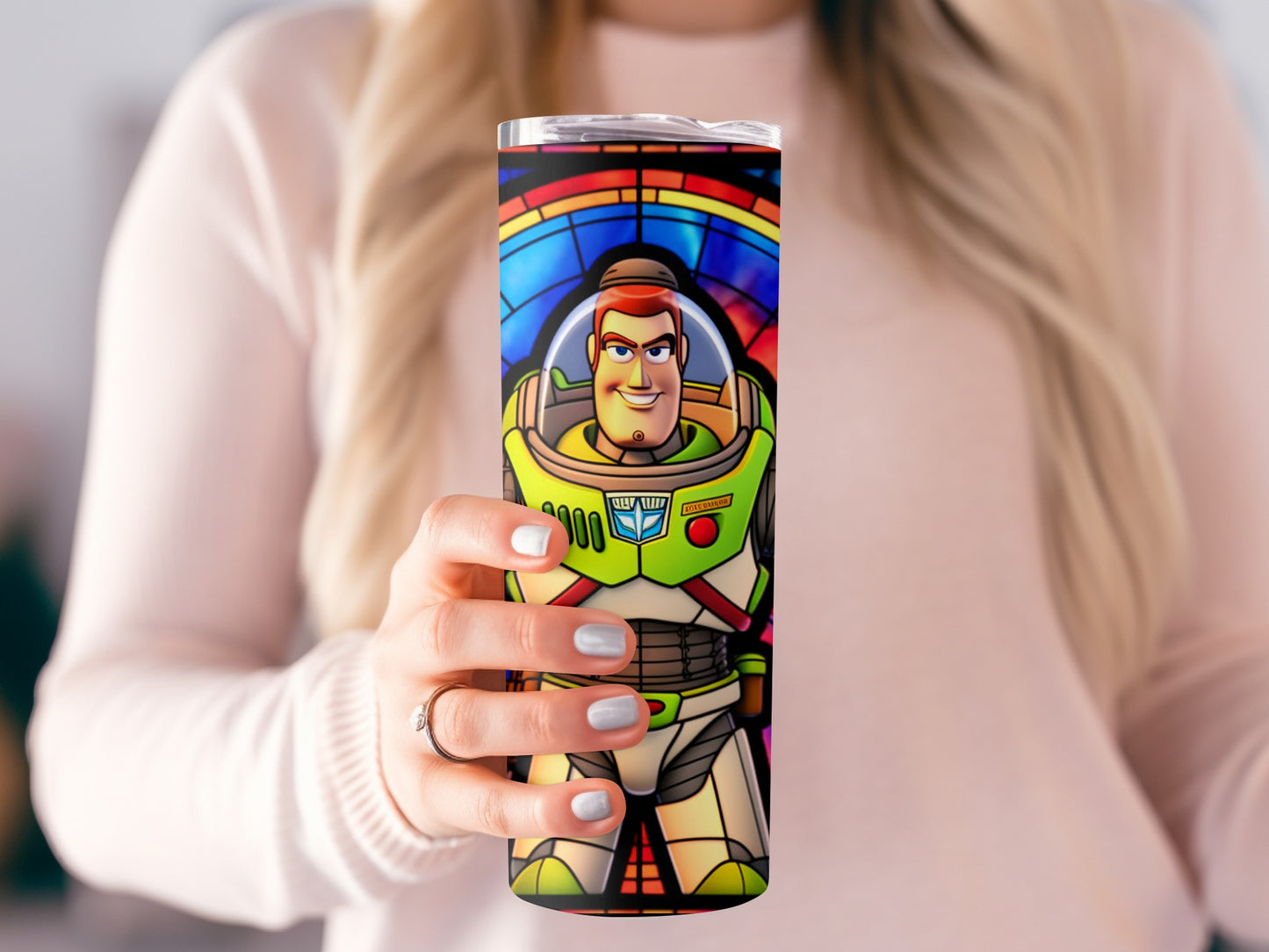 Buzz Lightyear Rainbow Tumbler Inspirational Art Drinkware