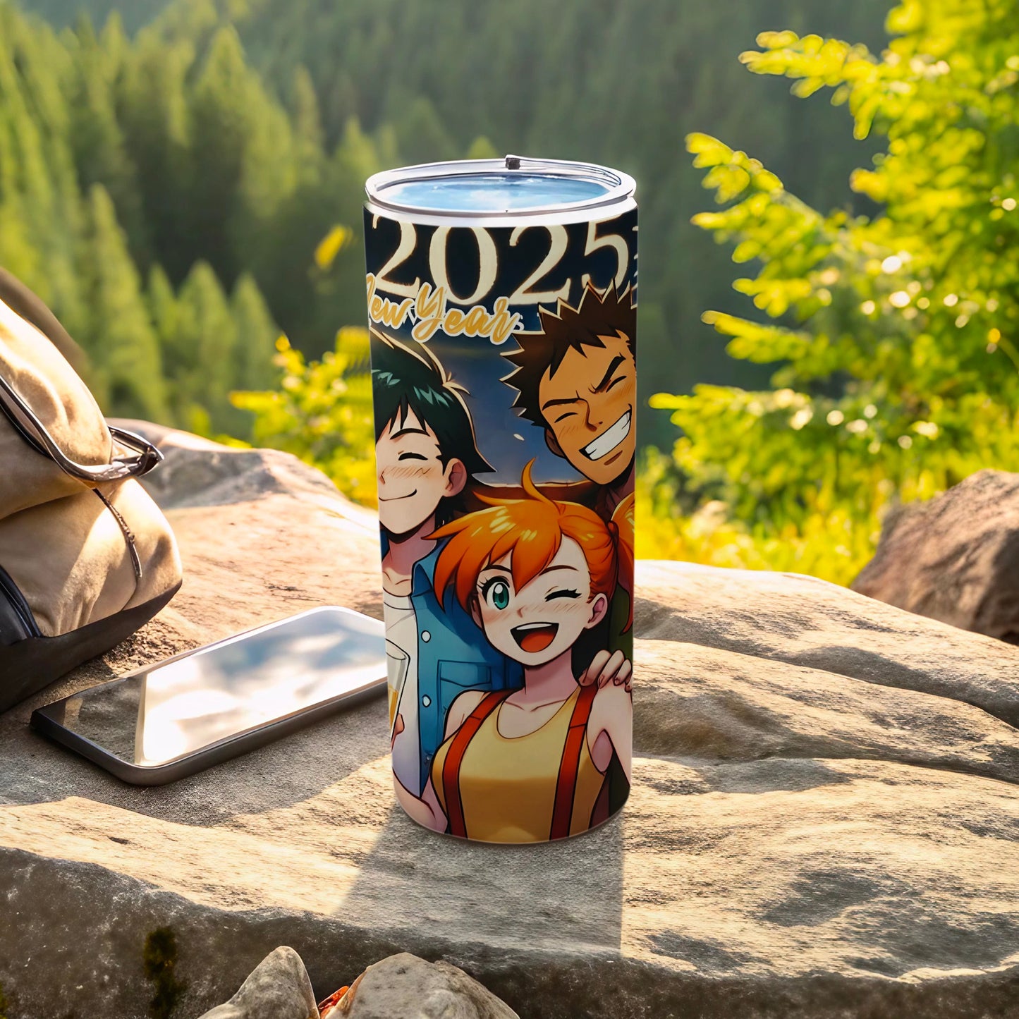 2025 New Year Anime Characters Design Tumbler