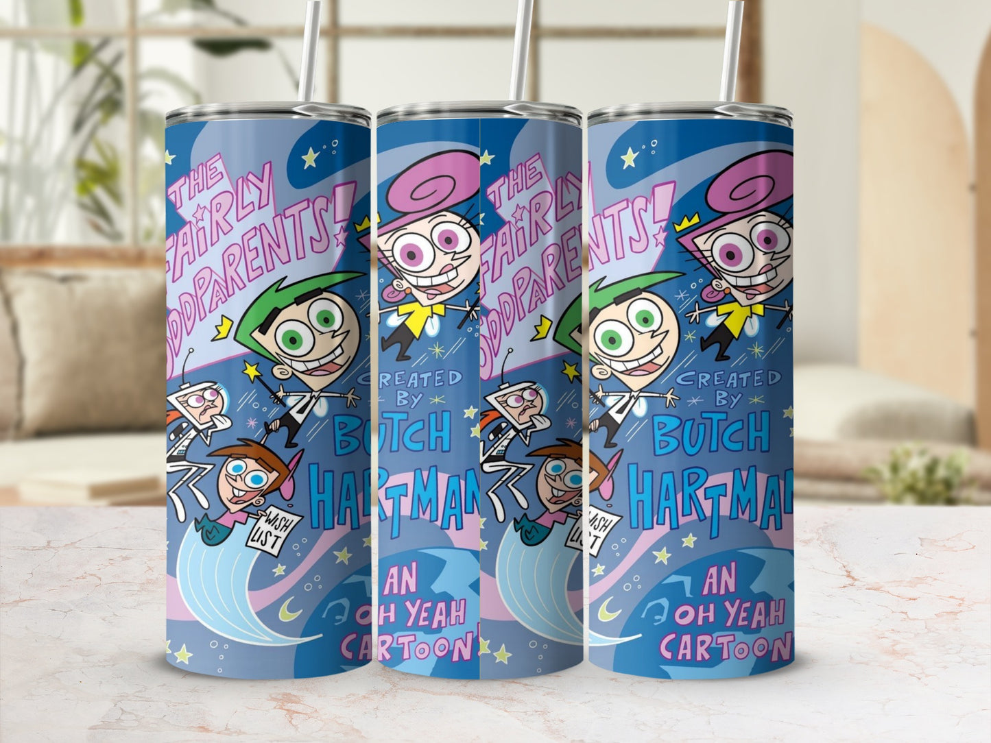 The Fairly OddParents Tumbler Featuring Cartoon Characters