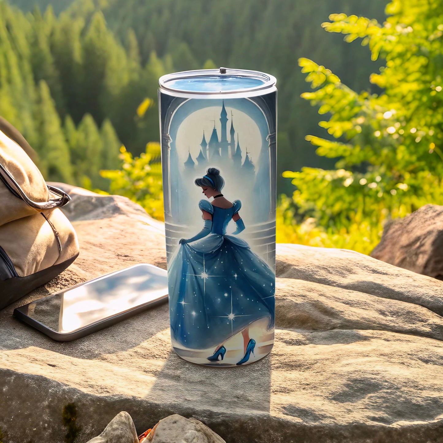 Sparkling Fantasy Princess Castle Travel Mug