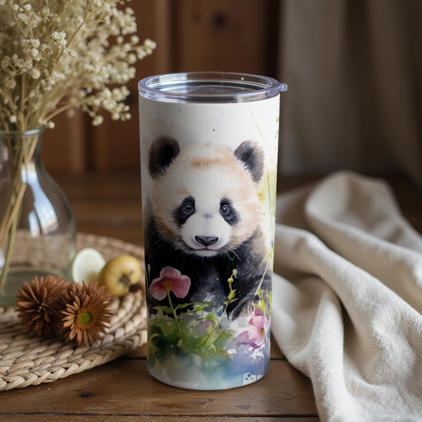 Adorable Baby Panda Watercolor Artwork product type
Panda
Baby Panda
Watercolor Art
Tumbler Cup
Cute Animal
Floral Panda
Wildlife Design
Drink Container
Gift Idea
Animal Lover Gift
Bamboo Forest
Nature Theme
Illustrated Art
Aesthetic Drinkware
Kawaii Panda
Black White Panda
Pink Flower
Green Leaves
Artistic Tumbler
Animal Portrait