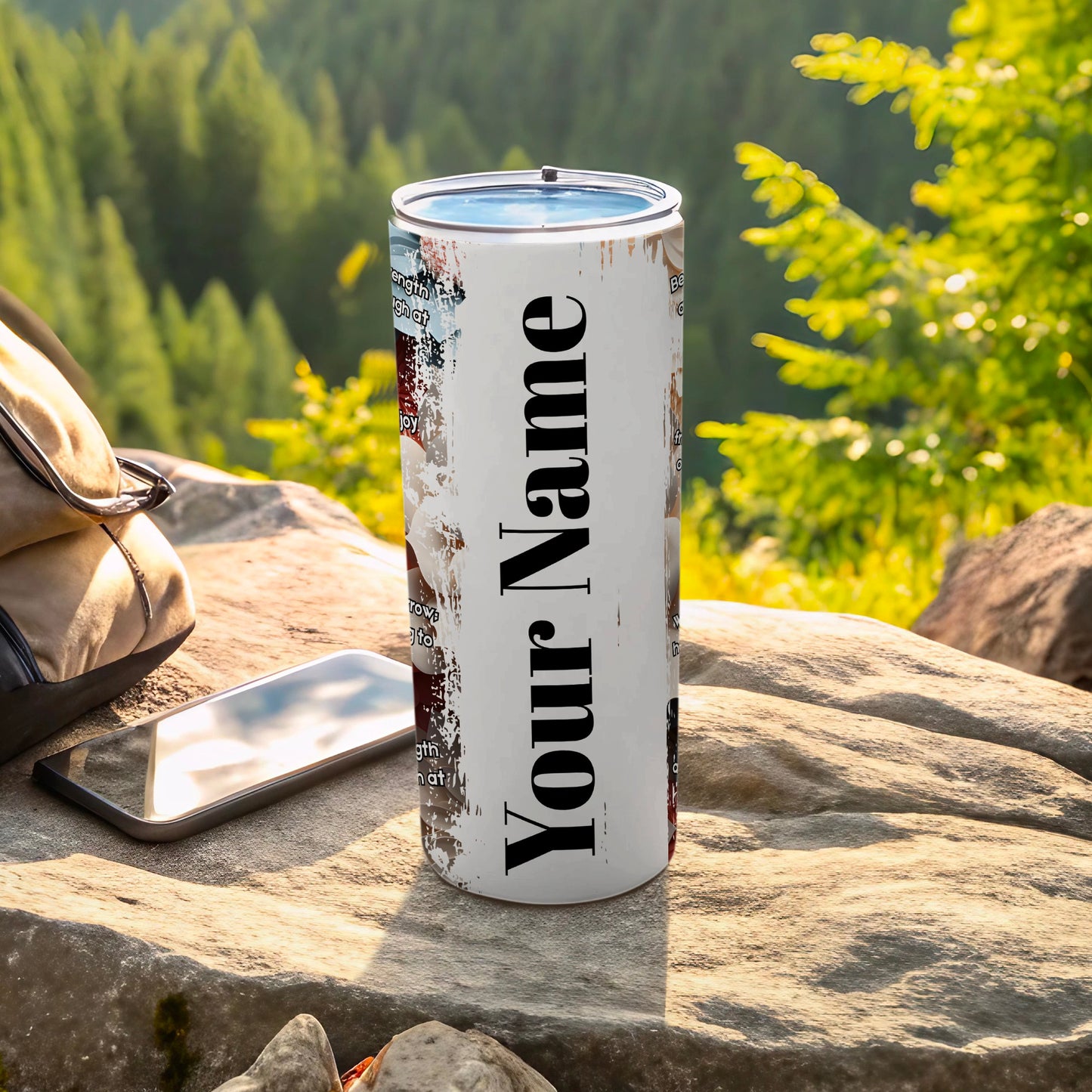 Your Name Personalized Travel Tumbler for Outdoor Adventures