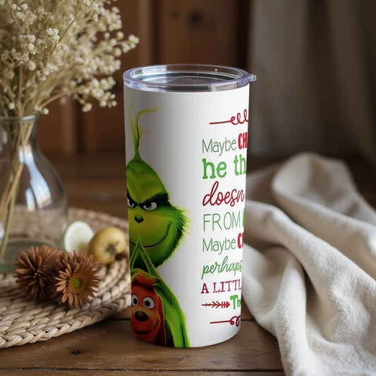 Christmas Grinch Inspired Travel Mug for Festive Drinks