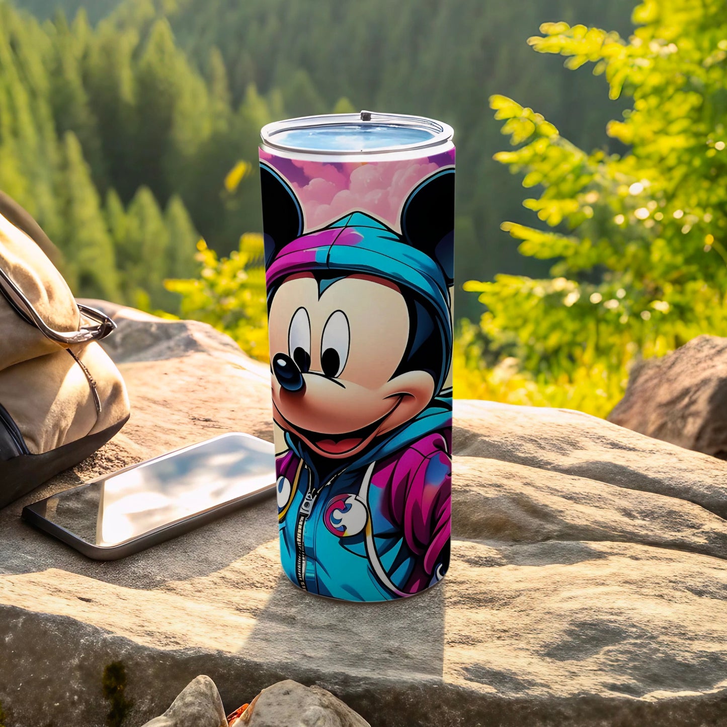Vibrant Cartoon Character Insulated Travel Tumbler