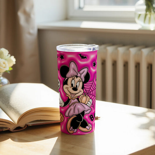 Minnie Mouse Halloween Pink Tumbler Cup for Hot and Cold Drinks