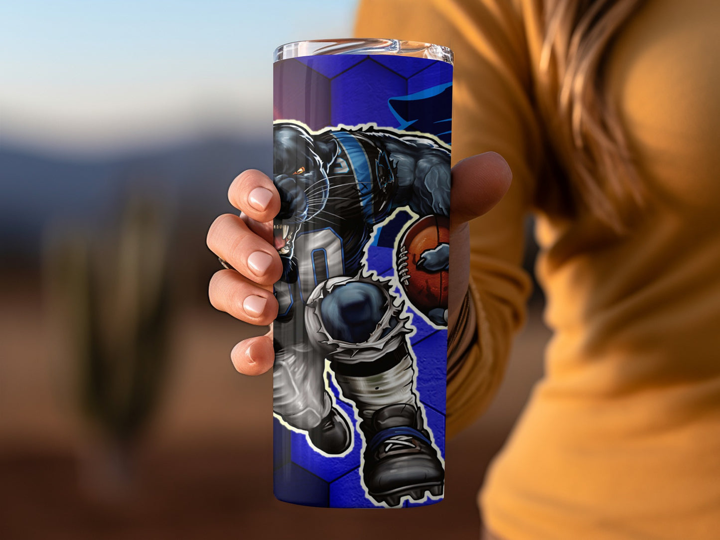 Carolina Panthers Football Player Number Zero Tumblers