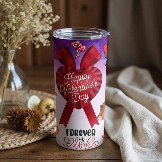 Happy Valentine's Day Forever In Love Tumbler