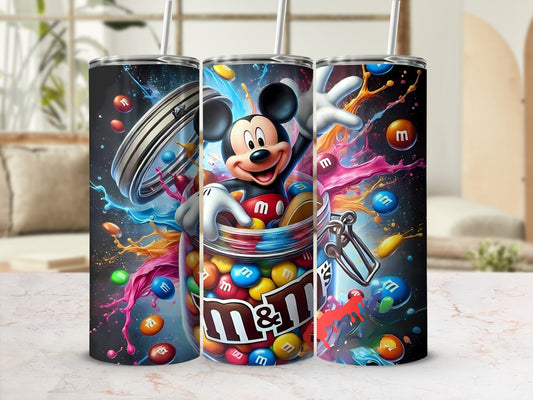 Colorful Mickey M&M's Themed Insulated Tumbler Product