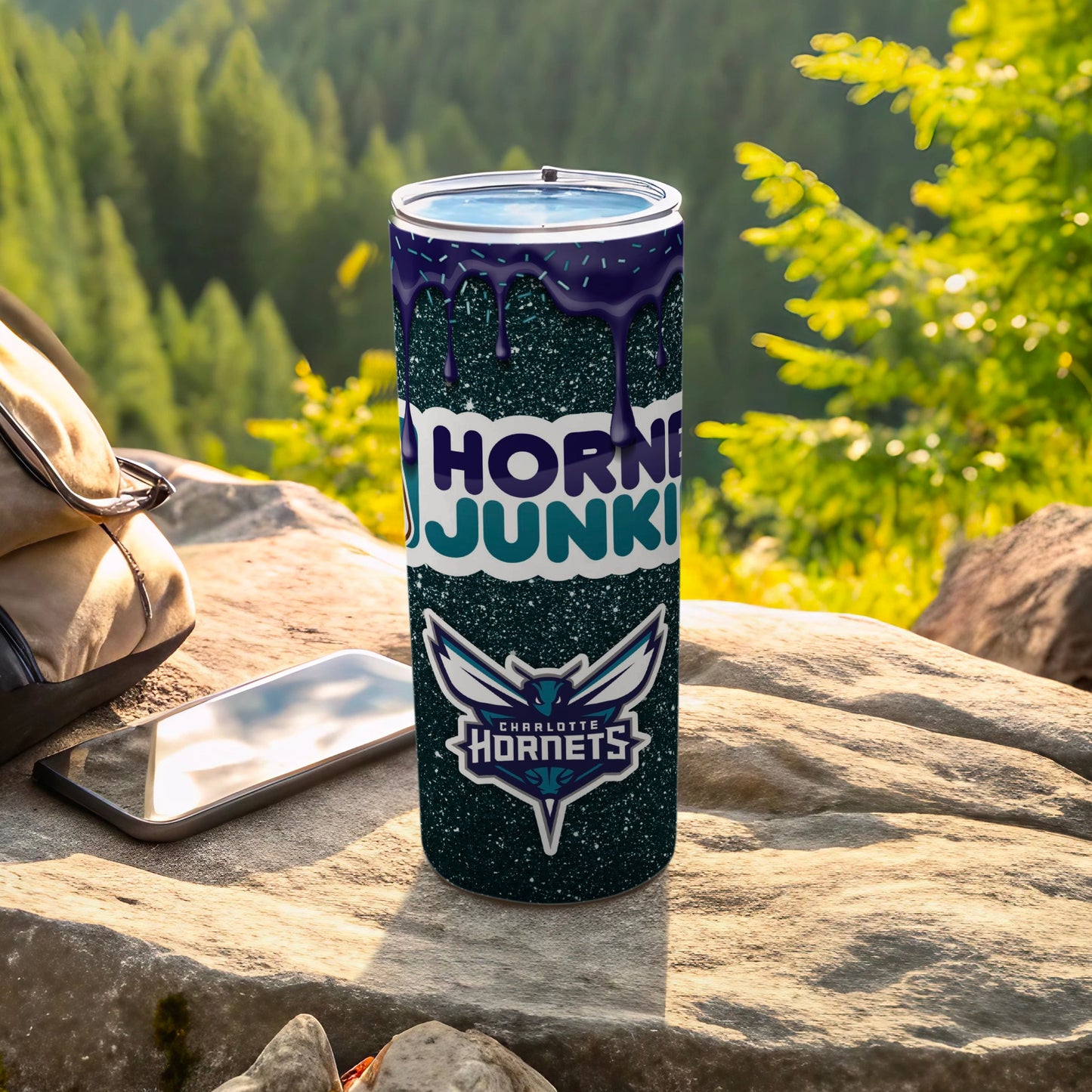 Hornets Junki Custom Tumbler with Charlotte Logo