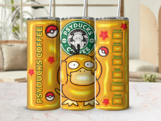 Psyducks Coffee Customizable Drink Travel Tumbler