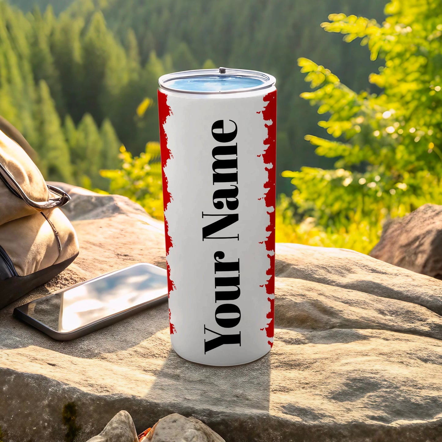 Personalized Custom Name Outdoor Travel Tumbler