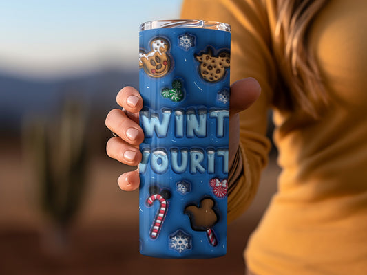 Winter Tourist Christmas Themed Designer Tumbler