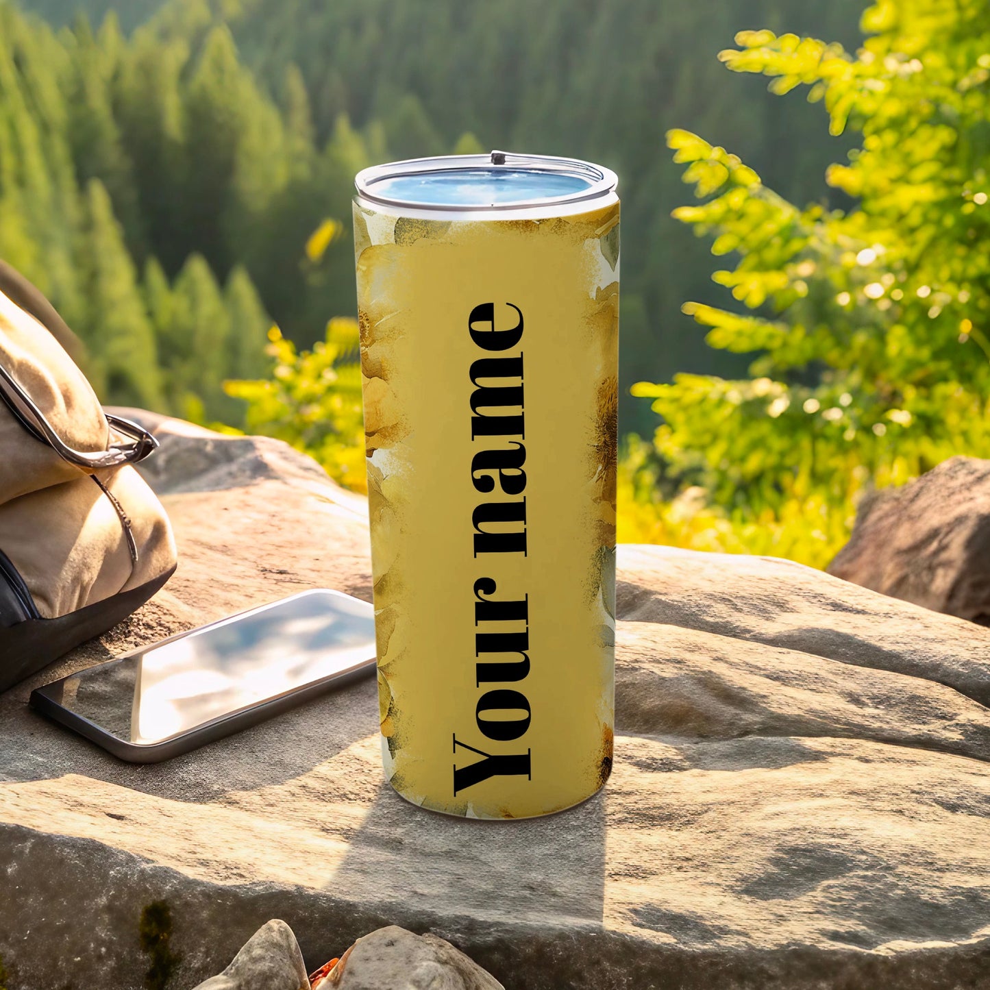 Personalized 'Your Name' Design Tumbler Flask