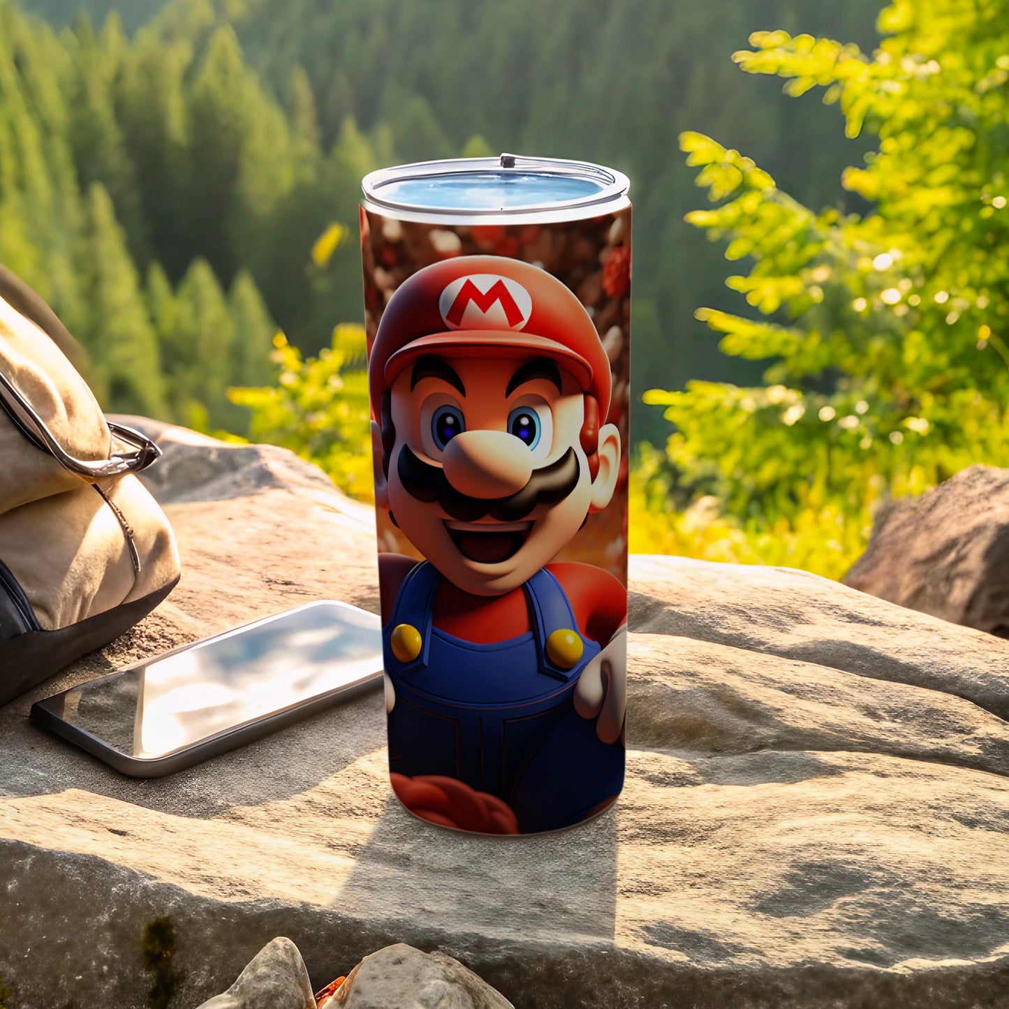 Colorful Super Mario Design Insulated Tumbler