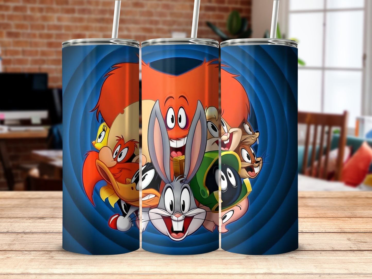Colorful Cartoon Character Design Tumbler for Kids
