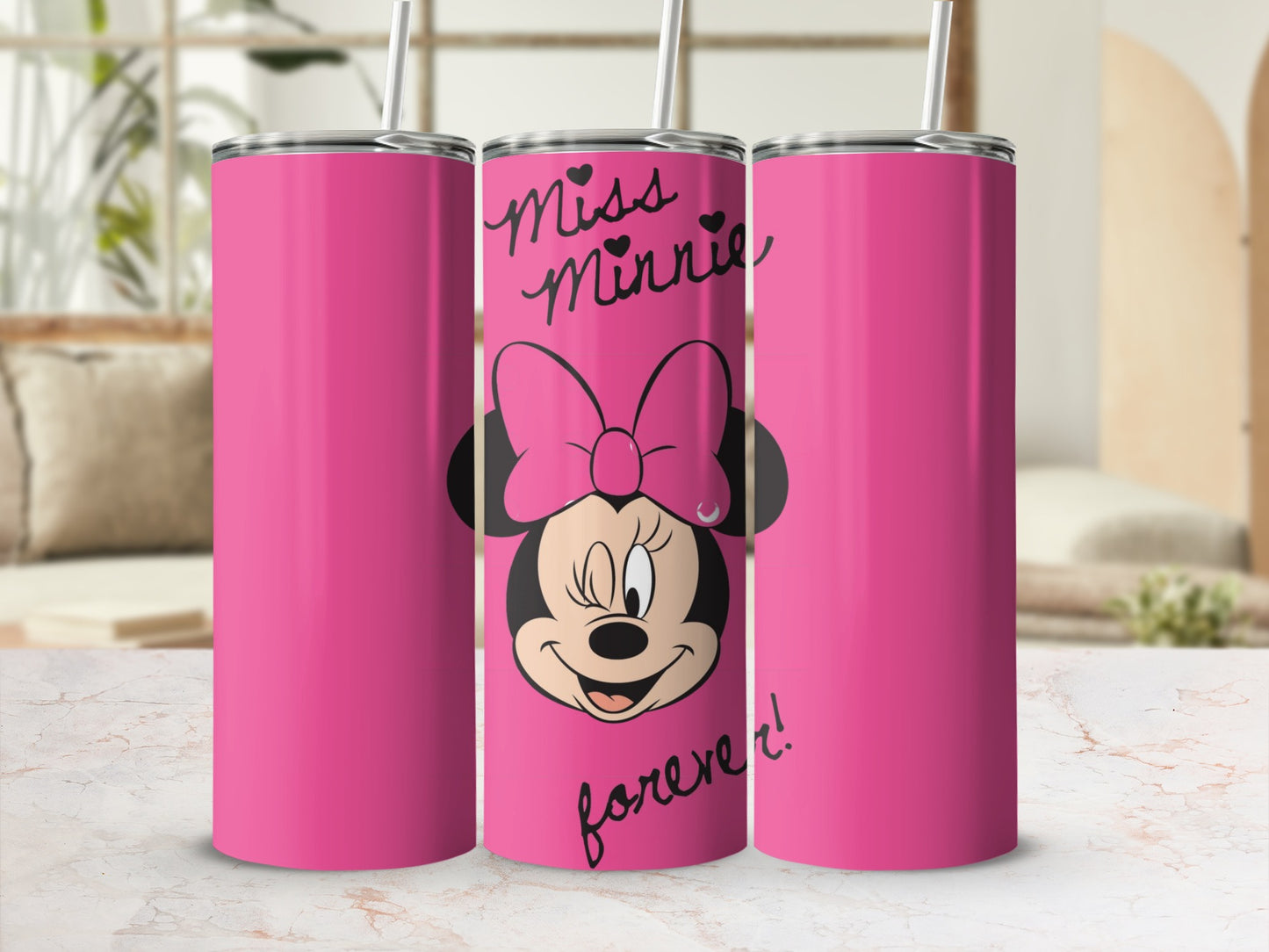 Miss Minnie Forever Pink Insulated Tumbler