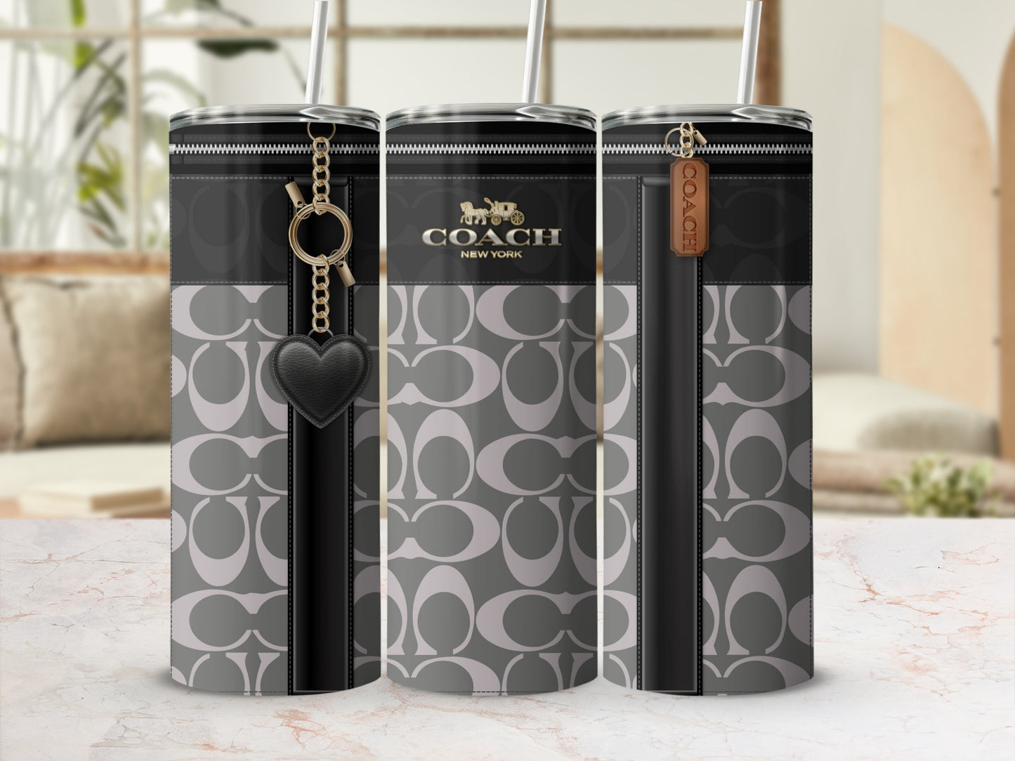 Stylish Coach New York Insulated Tumblers Set