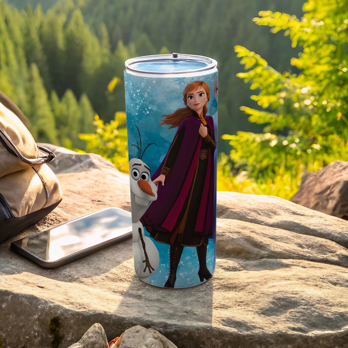 Frozen Anna and Olaf Adventure Travel Tumbler