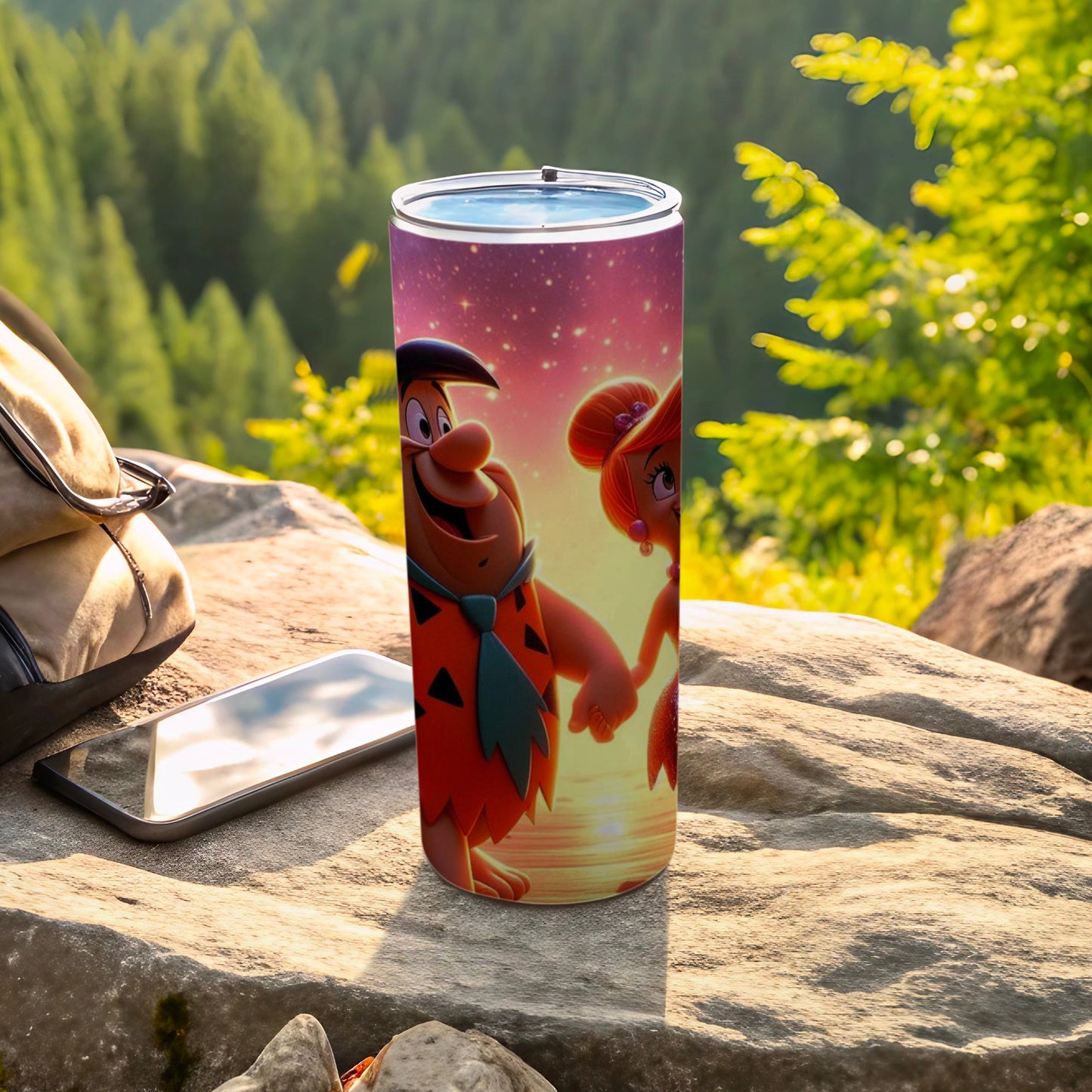 Flintstones Cartoon Theme Tumbler for Outdoor Adventures