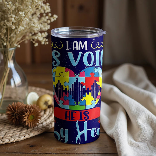 Inspirational Autism Awareness Tumbler Cup with Unique Design
