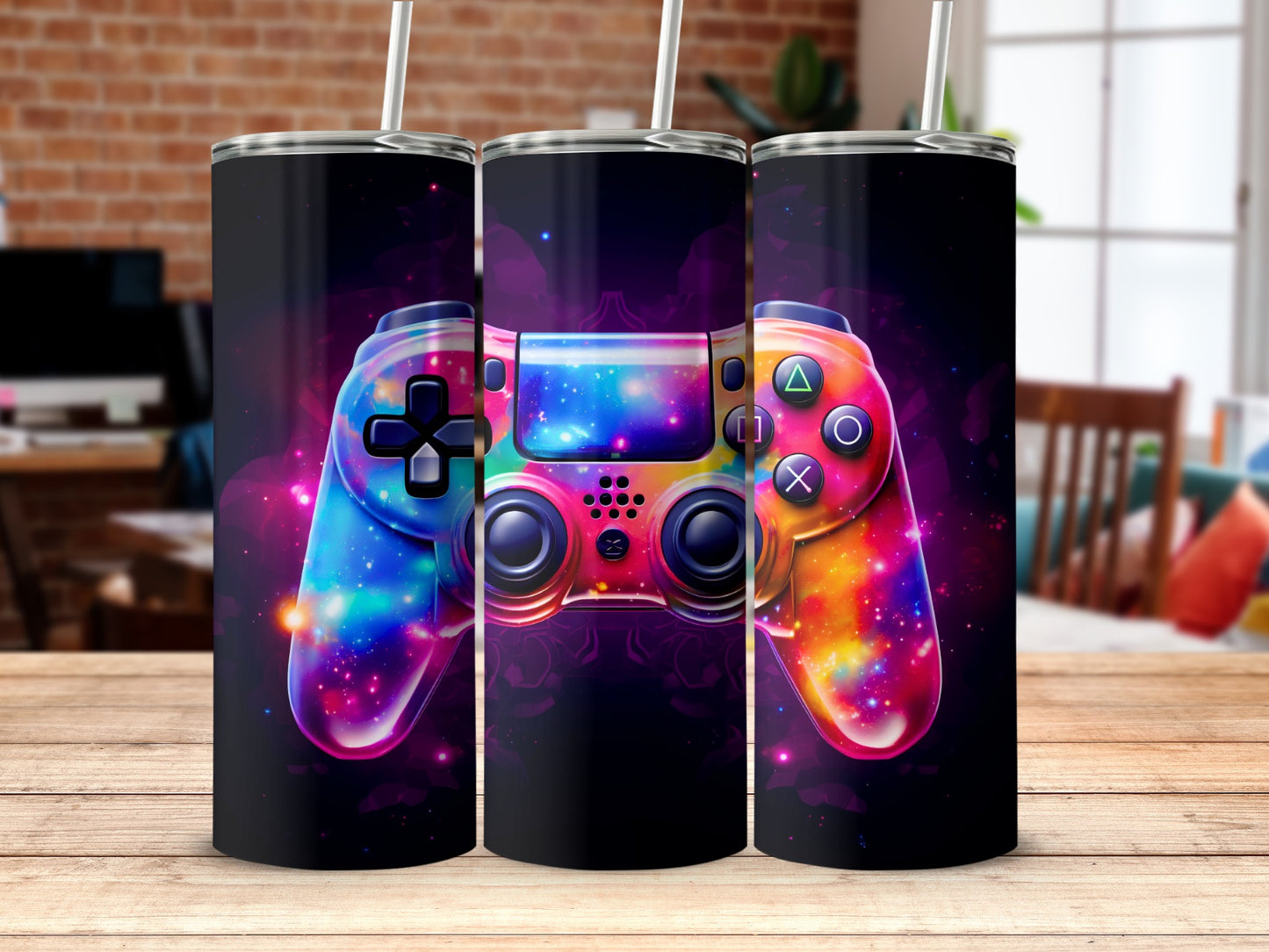 Colorful Gaming Controller Insulated Tumbler product