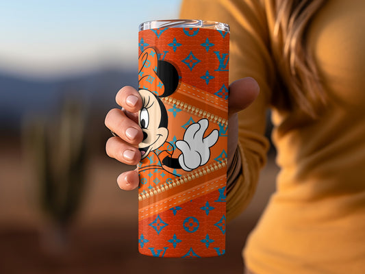 Vibrant Minnie Mouse Designer Insulated Tumbler Cup