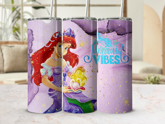 Mermaid Vibes Fantasy Art Tumbler Cup