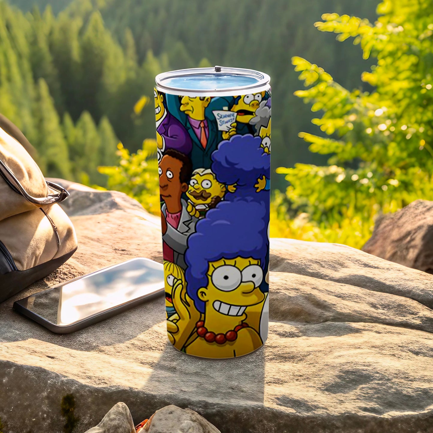 Colorful Cartoon Characters Insulated Travel Tumbler