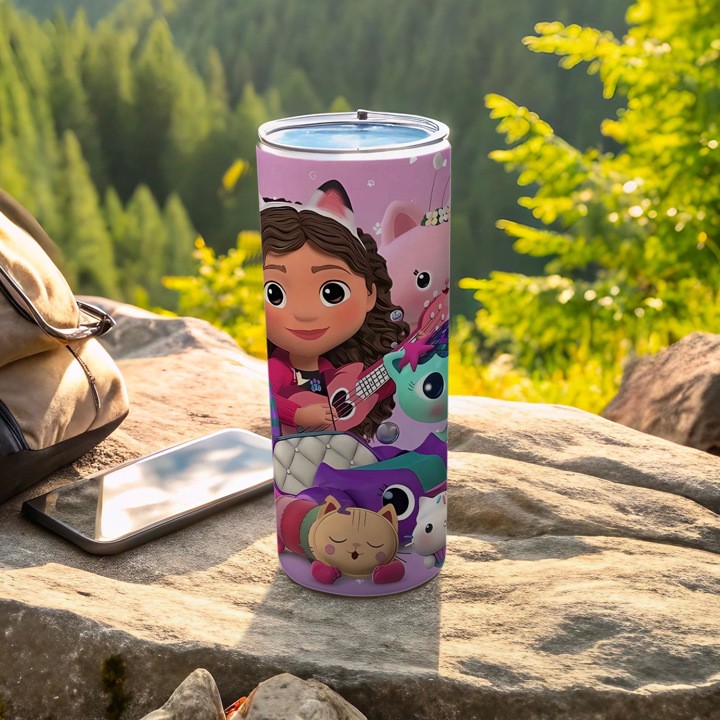 Cute Cartoon Character Kids Travel Mug for Outdoor Adventures