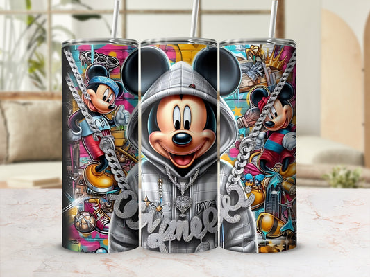 Cool Mickey Mouse Urban Art Design Tumbler