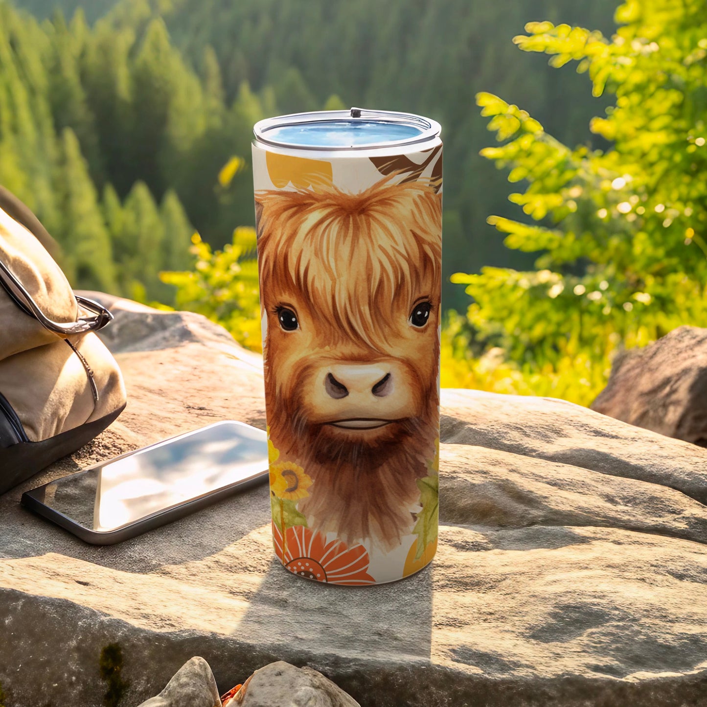 Highland Cow Insulated Bottle for Outdoor Adventures