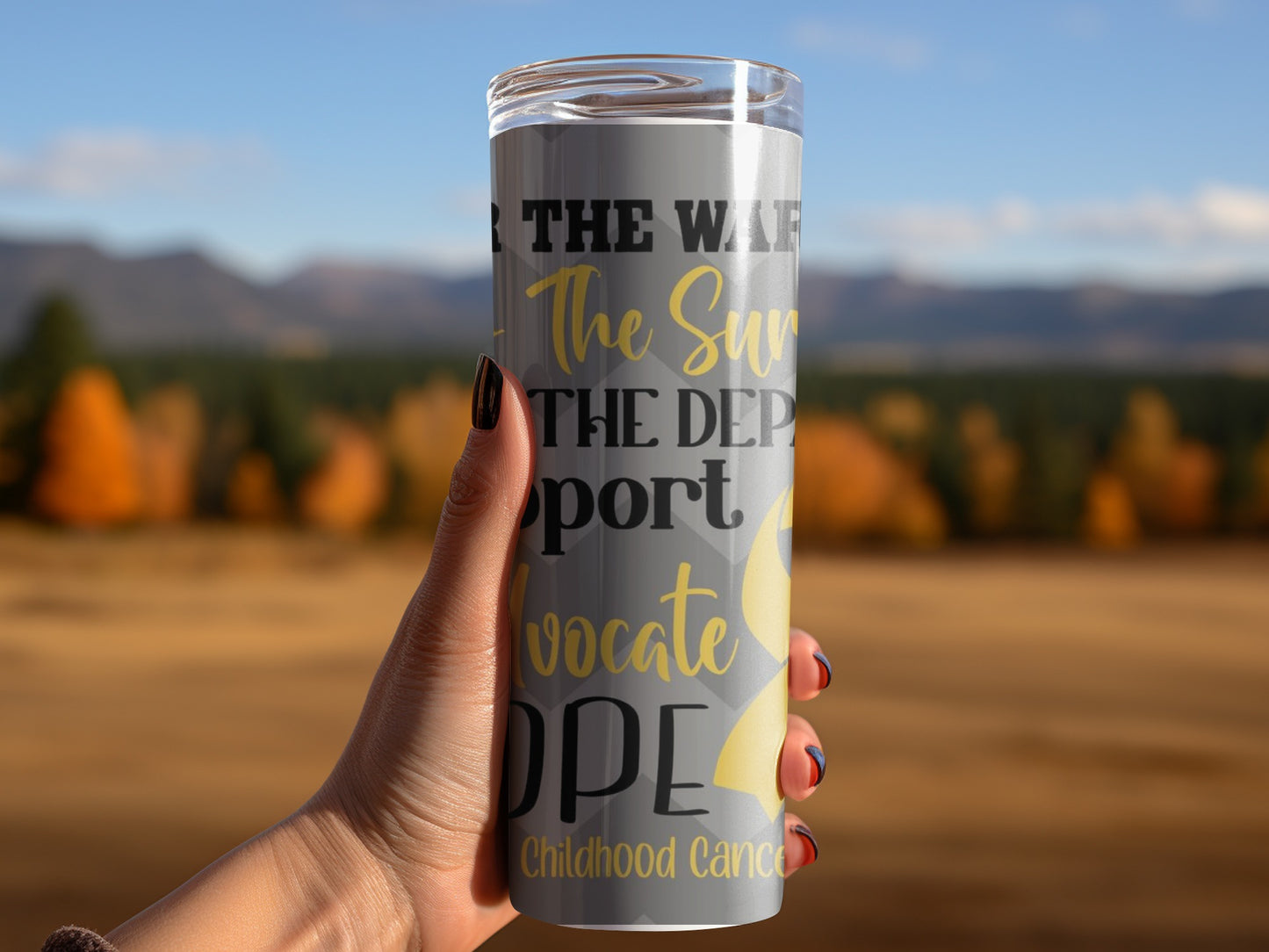Childhood Cancer Awareness Advocate Hope Tumbler
