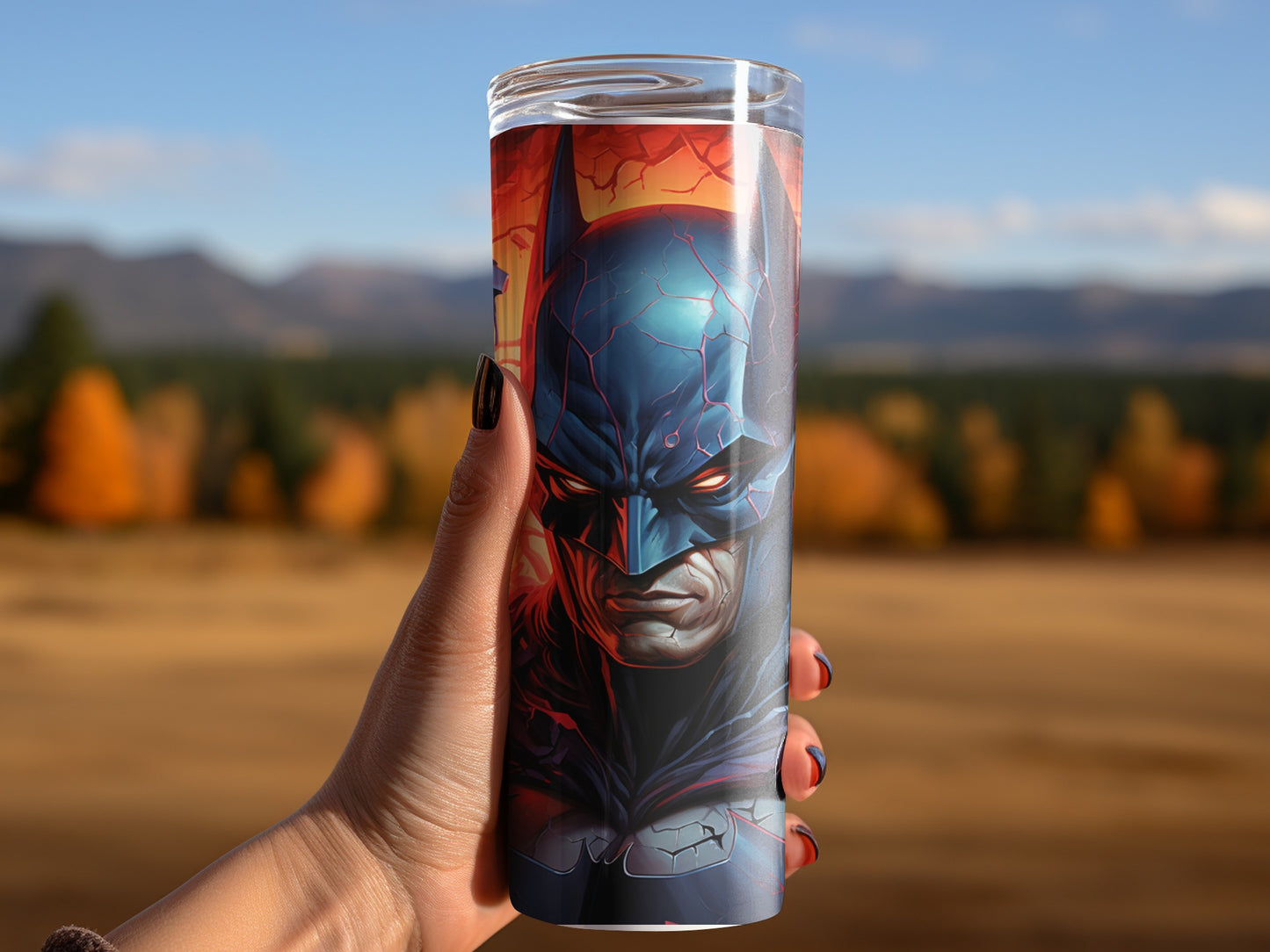 Intense Hero Face Design Tumbler for Fans Product