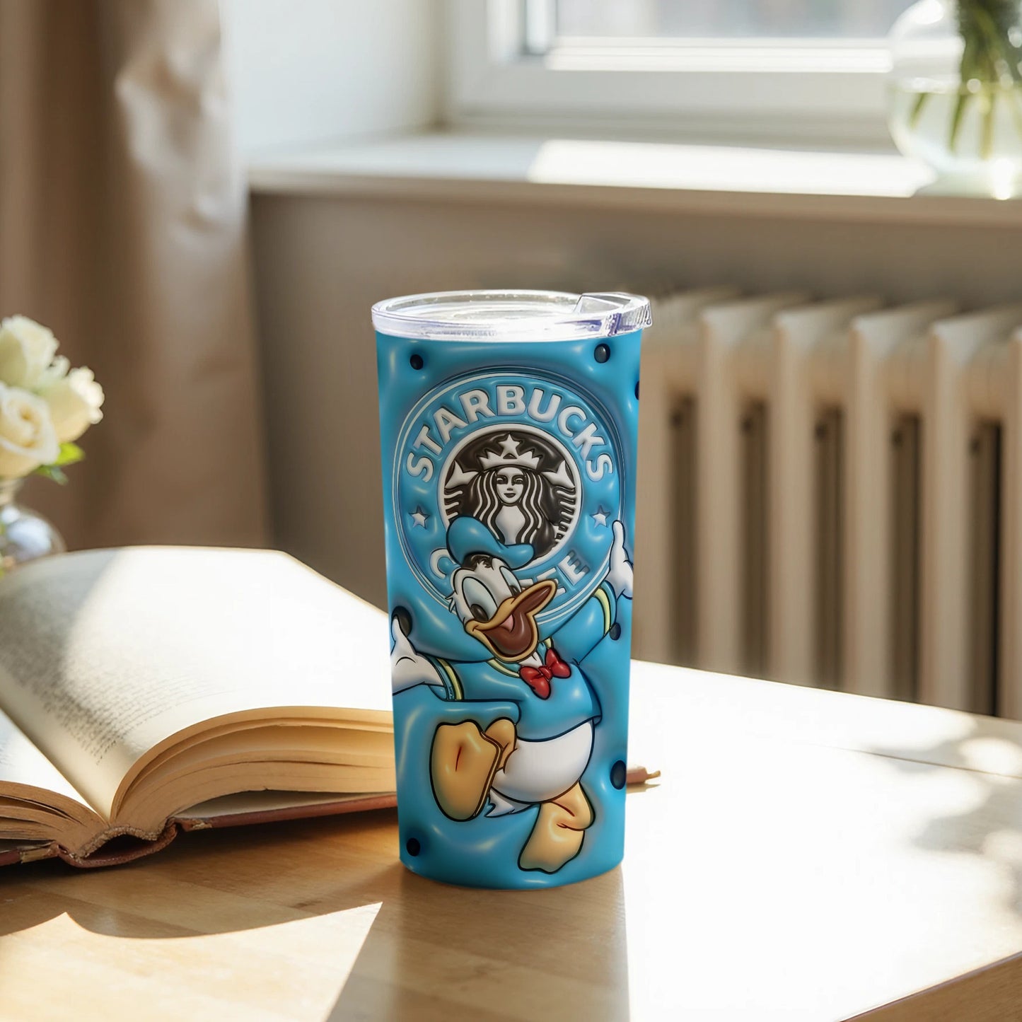 Starbucks Donald Duck Blue Tumbler Drinkware