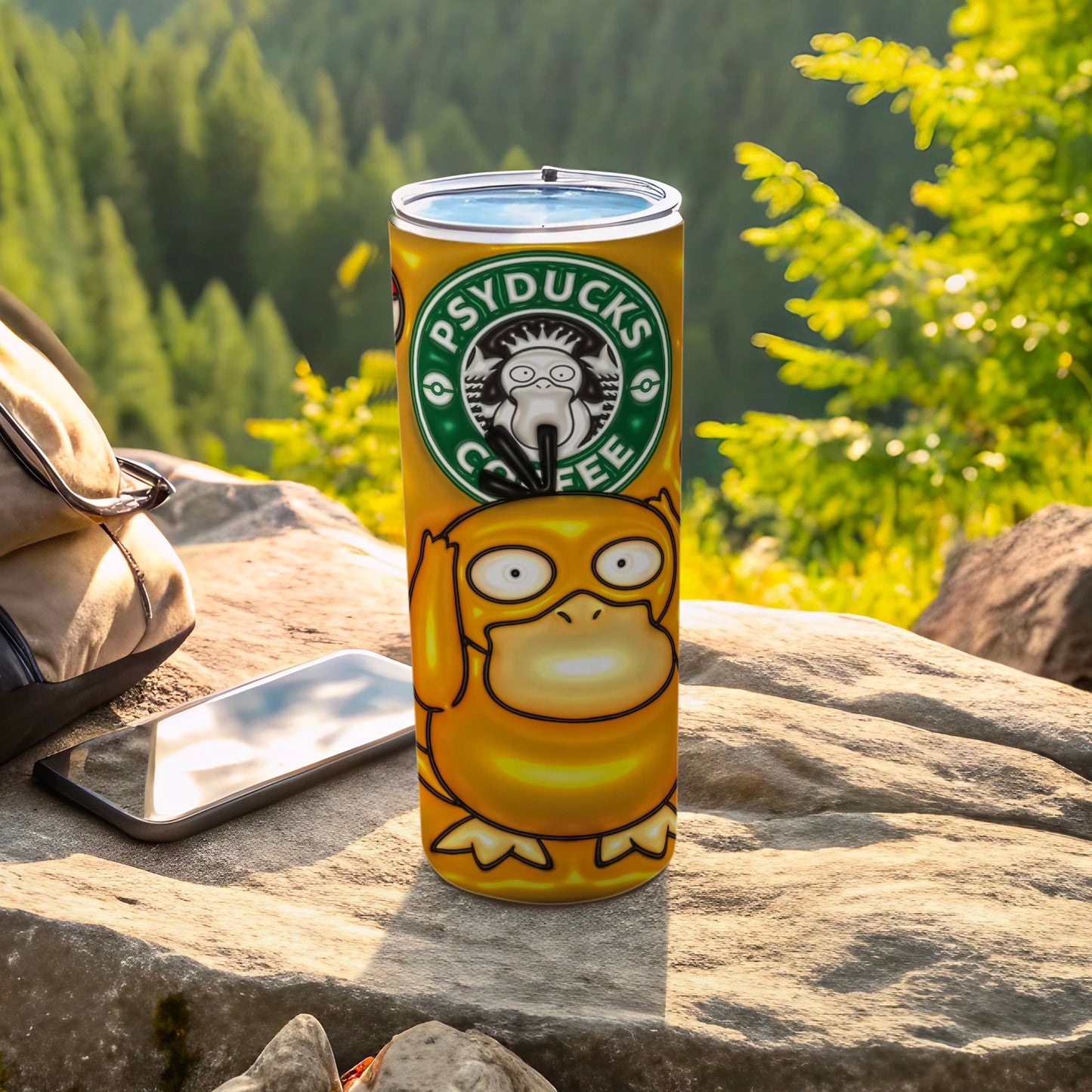 Psyduck Psyducks Coffee Logo Yellow Tumbler Funny Product Type
